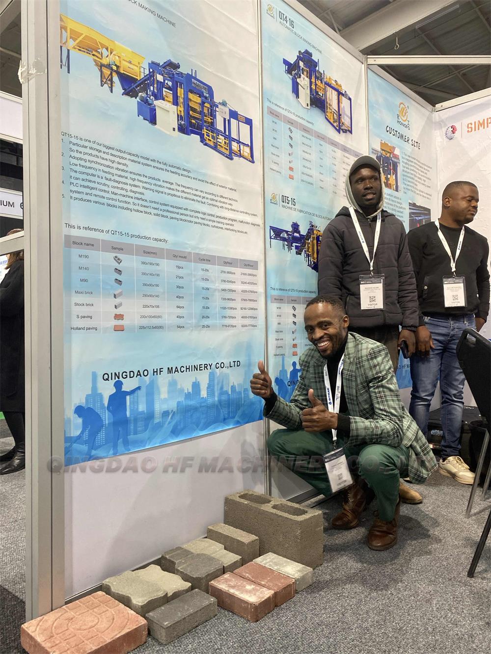 HF block machine Machinery Participates in Big 5 Construct South Africa Exhibition